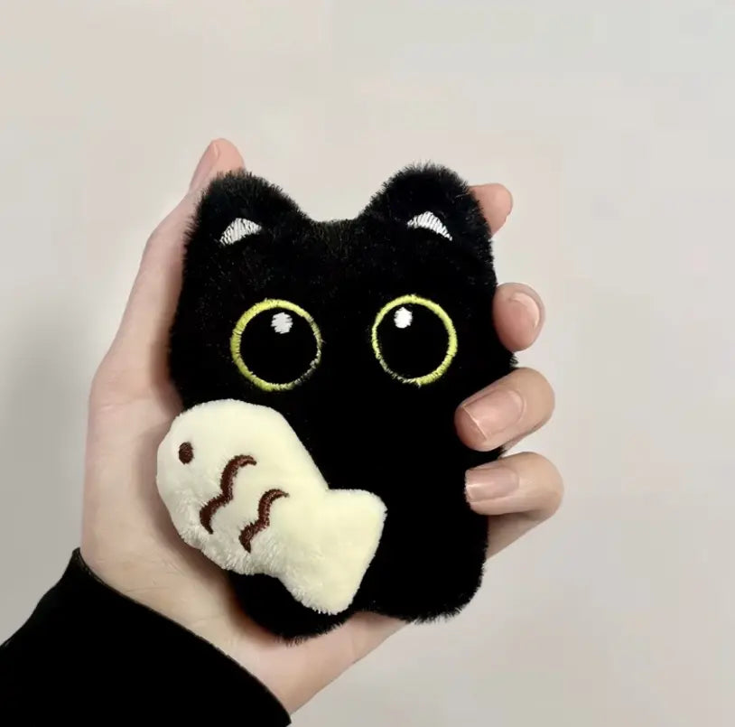 Llavero Peluche Gatito Pez Kawaii Genérico