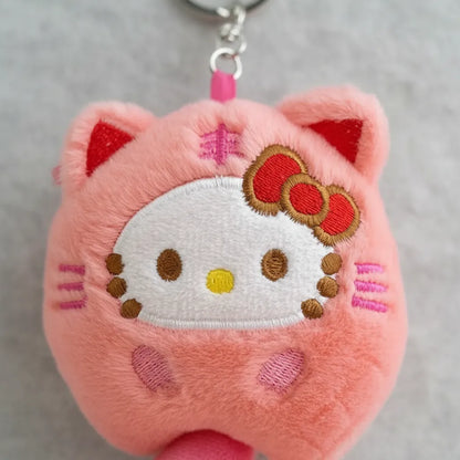 Llavero Estilo Sanrio Gato Kuromi Cinnamoroll Kawaii| Genérico