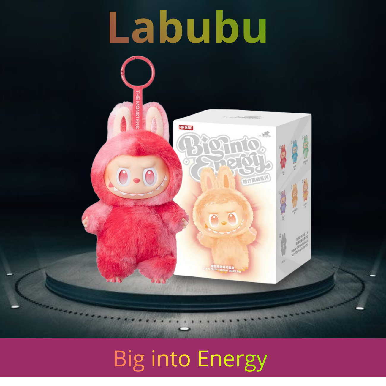 Llavero Labubu Monsters Big Into Energy Blind Box colección | Genérico