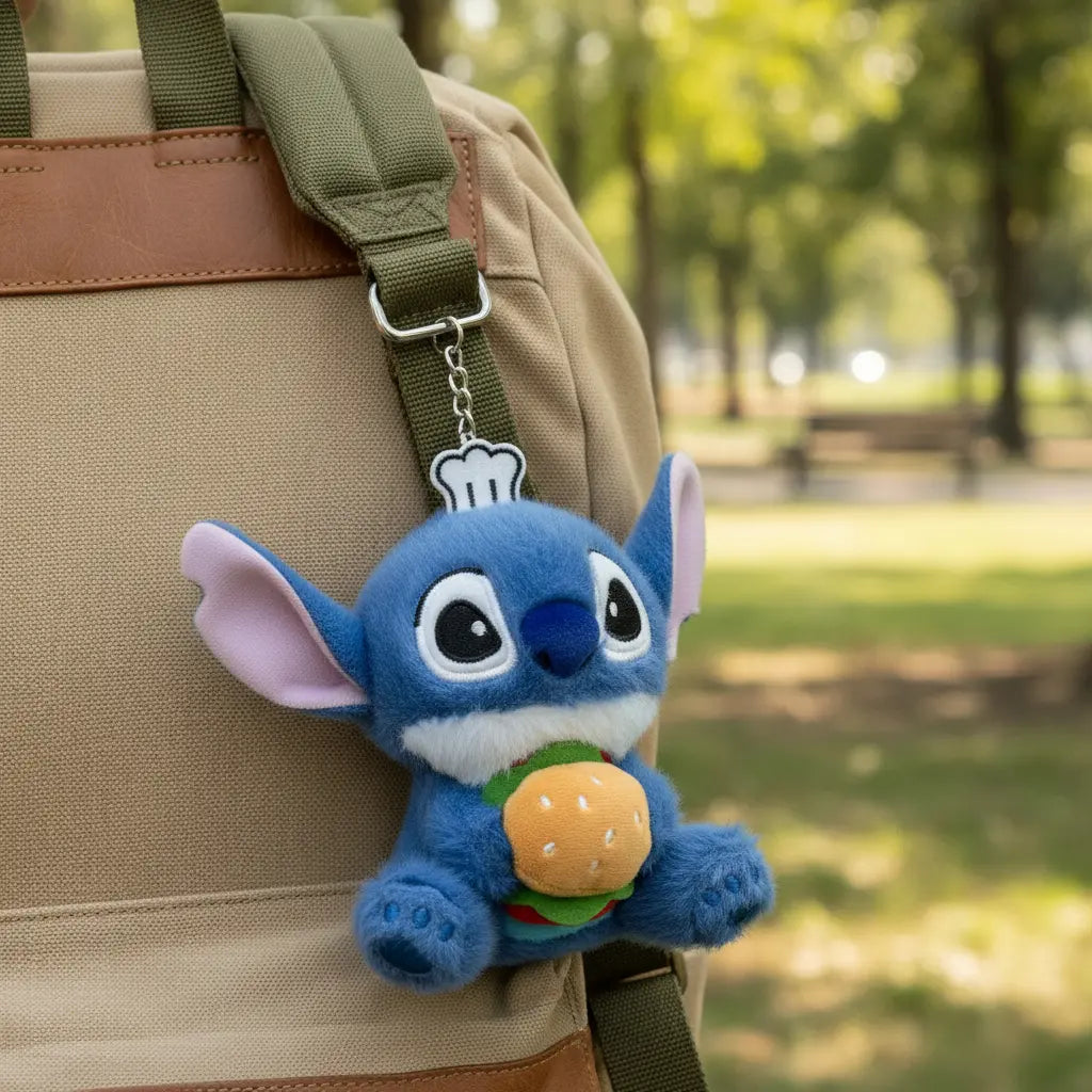 Llavero Peluche Kawaii Tipo Stitch Chef Cute Suave Genérico