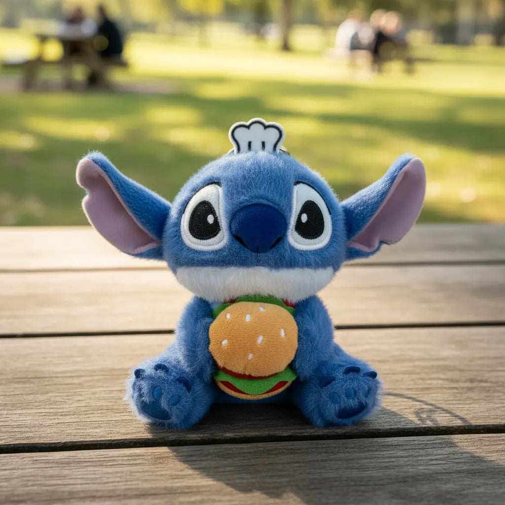 Llavero Peluche Kawaii Tipo Stitch Chef Cute Suave Genérico