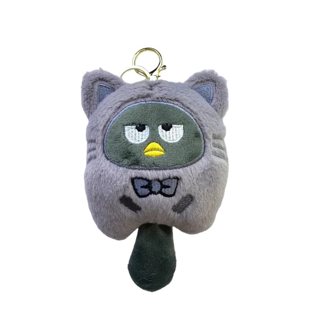 Llavero Peluche Con Traje De Gato Kuromi Genérico