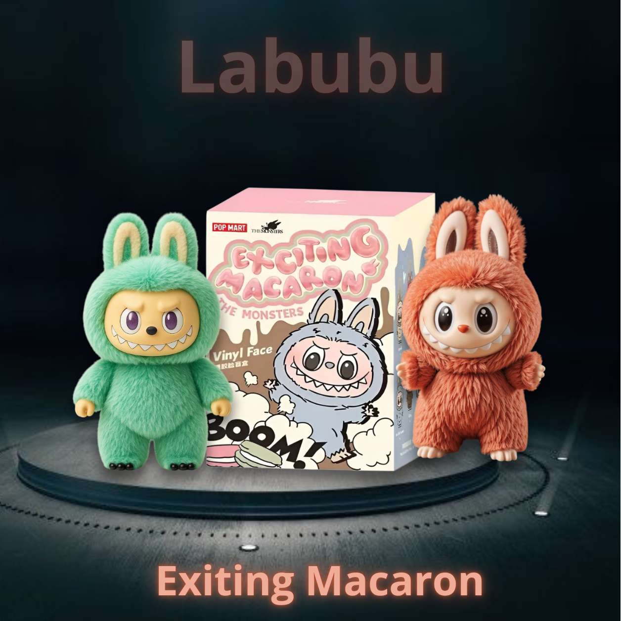 Labubu Monters Exciting Macaron Llavero colgante
