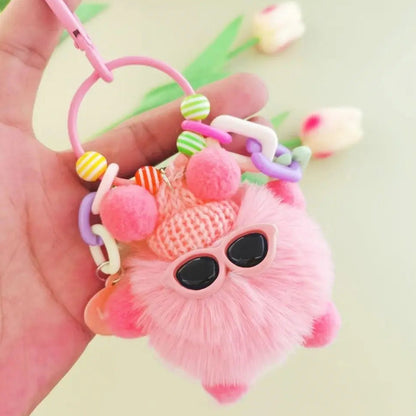 Llavero Bola De Peluche Felpa Para Bolsos Mochilas