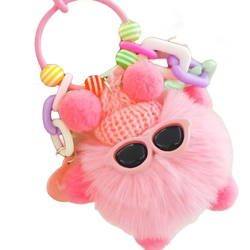 Llavero Bola De Peluche Felpa Para Bolsos Mochilas