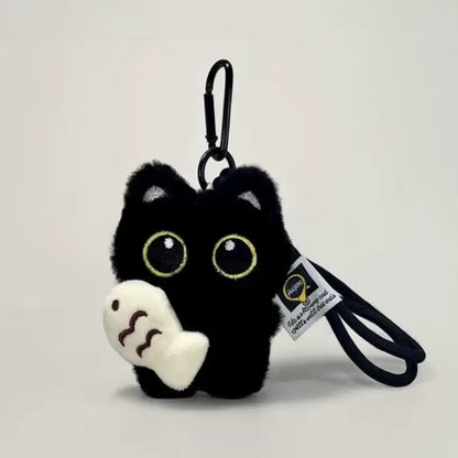 Llavero Peluche Gatito Pez Kawaii Genérico